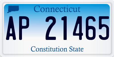 CT license plate AP21465