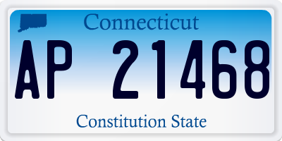 CT license plate AP21468
