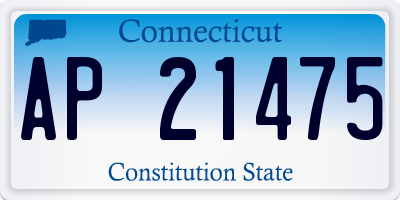 CT license plate AP21475
