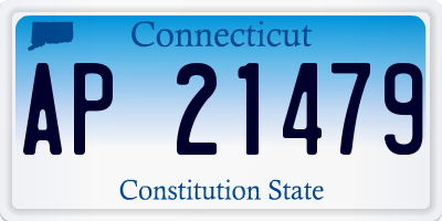 CT license plate AP21479