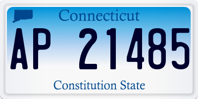 CT license plate AP21485