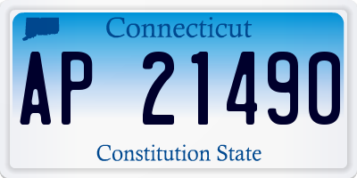 CT license plate AP21490
