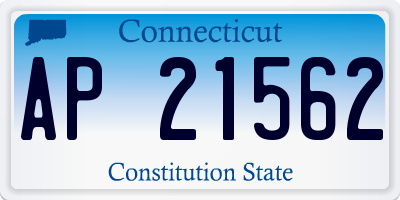 CT license plate AP21562