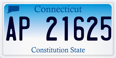CT license plate AP21625