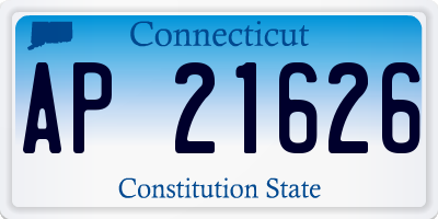 CT license plate AP21626