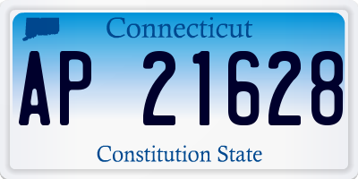 CT license plate AP21628