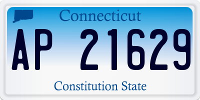 CT license plate AP21629