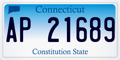 CT license plate AP21689