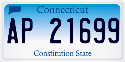 CT license plate AP21699