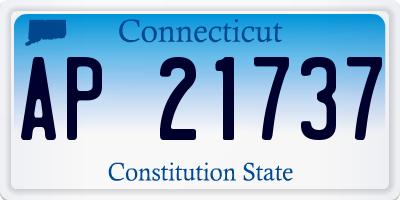 CT license plate AP21737
