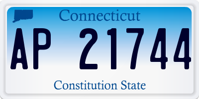CT license plate AP21744