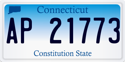 CT license plate AP21773