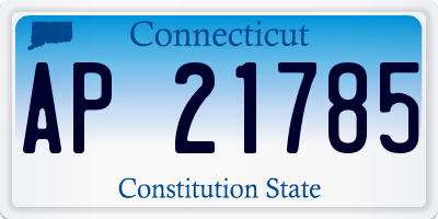 CT license plate AP21785