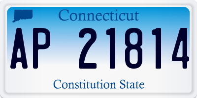 CT license plate AP21814