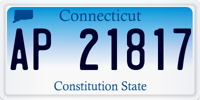 CT license plate AP21817