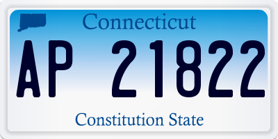 CT license plate AP21822