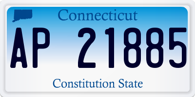 CT license plate AP21885