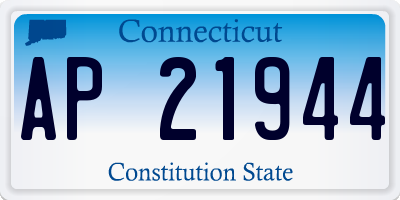 CT license plate AP21944