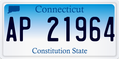 CT license plate AP21964