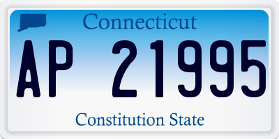 CT license plate AP21995