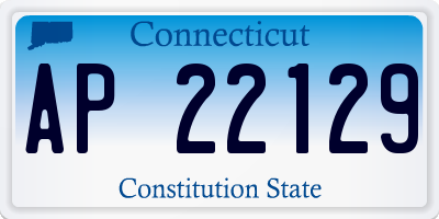 CT license plate AP22129