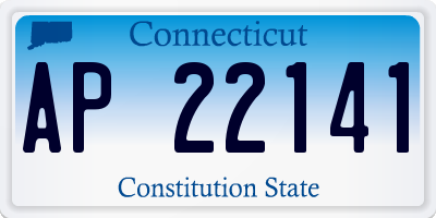 CT license plate AP22141