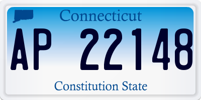 CT license plate AP22148