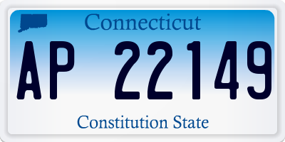 CT license plate AP22149
