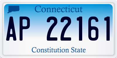 CT license plate AP22161