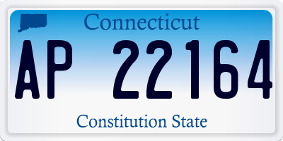 CT license plate AP22164