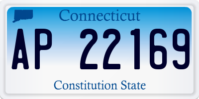 CT license plate AP22169