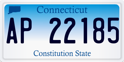 CT license plate AP22185