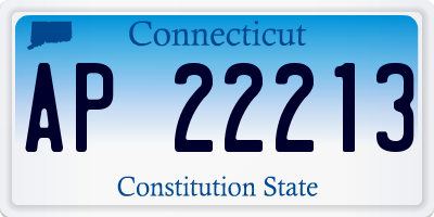 CT license plate AP22213