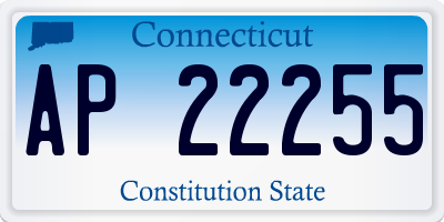 CT license plate AP22255
