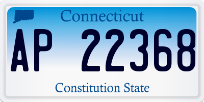 CT license plate AP22368