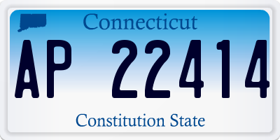 CT license plate AP22414
