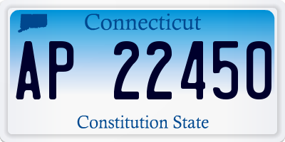 CT license plate AP22450