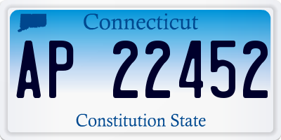 CT license plate AP22452