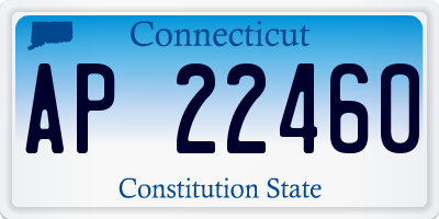 CT license plate AP22460