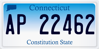 CT license plate AP22462