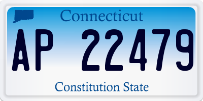 CT license plate AP22479