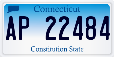CT license plate AP22484