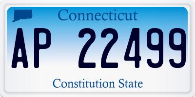 CT license plate AP22499