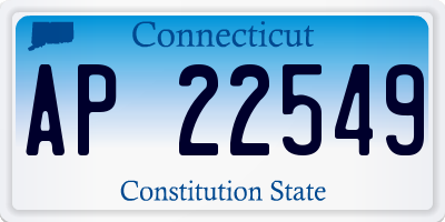 CT license plate AP22549