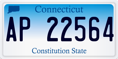 CT license plate AP22564