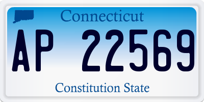 CT license plate AP22569