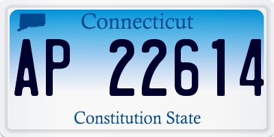 CT license plate AP22614