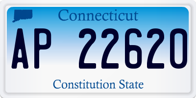 CT license plate AP22620