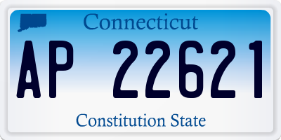 CT license plate AP22621