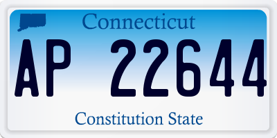 CT license plate AP22644